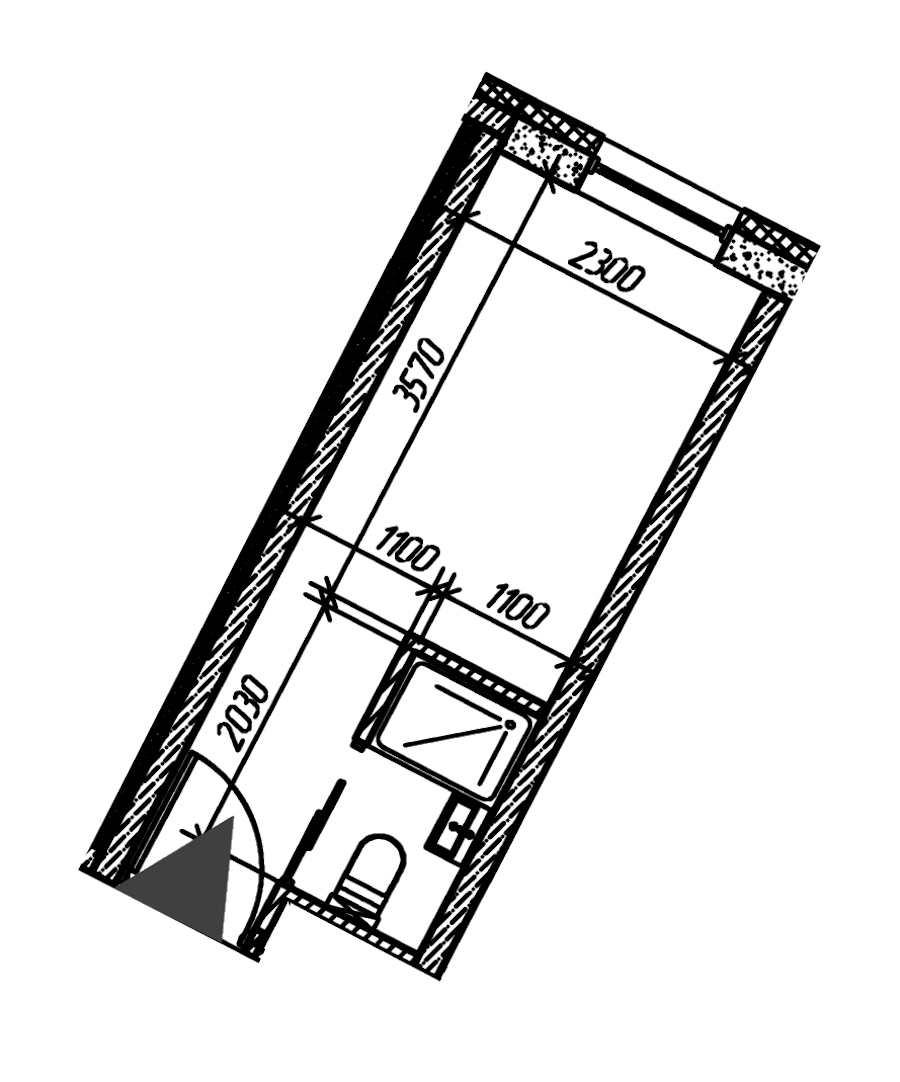 Квартира студия 20.78 м², 10/26 эт., Комплекс апартаментов «cOASIS VERTICAL»